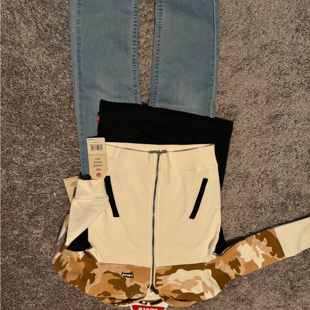 Levi's Blue Straight Leg Jeans Classic Denim Style